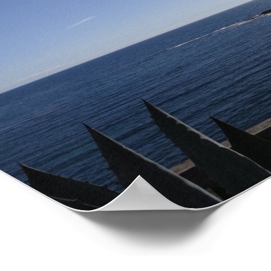 Landschaftlicher Meerblick Poster (Ecke)