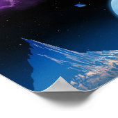 Landschaftlicher Nebel (10 x 8) Poster (Ecke)