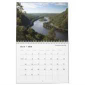 Landschaftlicher New-Jersey Kalender (Mär 2026)