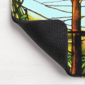 Landschaftlicher Obstbaum und Hügel Vertikale Mous Mousepad (Ecke)