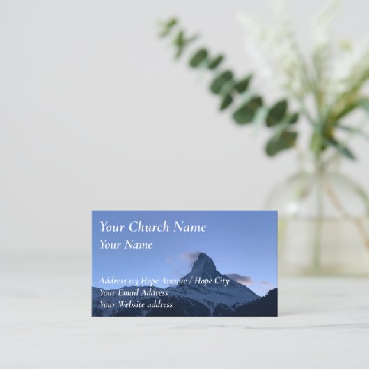 Landschaftlicher Pastor der Christlichen Kirche Visitenkarte (Stehend Vorderseite)