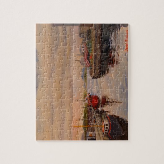 Landschaftlicher Pier in Clifden Irland Puzzle (Vertikal)