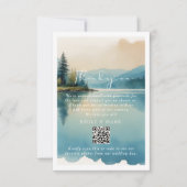 Landschaftlicher Pinienwald Dankeskarte (Vorderseite)