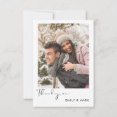 Landschaftlicher Pinienwald Dankeskarte (Rückseite)