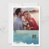 Landschaftlicher Pinienwald Hochzeit am Lago Maggi Einladung (Rückseite)