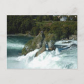 Landschaftlicher Rheinfall in der Schweiz Postkarte (Vorderseite)
