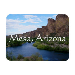 Landschaftlicher Saguaro-See Mesa, Arizona Magnet