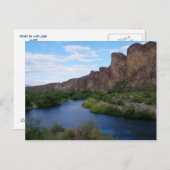 landschaftlicher Saguarsee Postkarte (Vorne/Hinten)