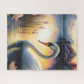 Landschaftlicher Schwan am Lake Jigsaw Puzzle (Horizontal)