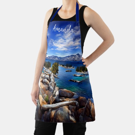 Landschaftlicher See Tahoe California Schürze (InSitu)