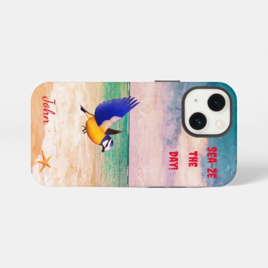 Landschaftlicher Seebarsch iPhone Hülle (Rückseite (Horizontal))