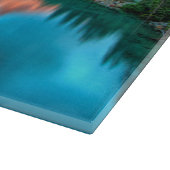 Landschaftlicher Seenwald, Heimwerkername, 3 Foto Schneidebrett (Ecke)