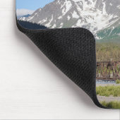 Landschaftlicher Seward Highway Chugach National F Mousepad (Ecke)