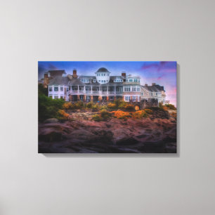 Landschaftlicher Sonnenaufgang Cape Neddick Maine Leinwanddruck