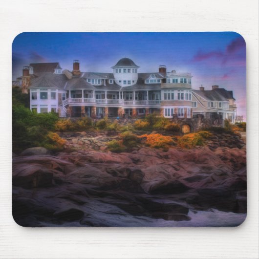 Landschaftlicher Sonnenaufgang Cape Neddick Maine Mousepad (Vorne)