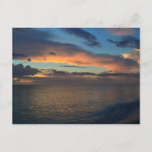 Landschaftlicher Sonnenuntergang auf Sanibel Islan Postkarte