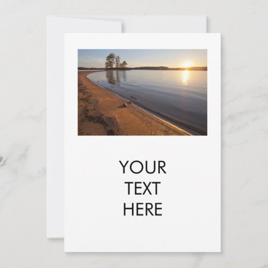 Landschaftlicher Sonnenuntergang Blick auf den Nor Dankeskarte (Vorderseite)