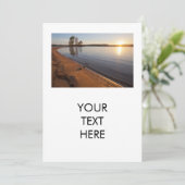 Landschaftlicher Sonnenuntergang Blick auf den Nor Dankeskarte (Stehend Vorderseite)