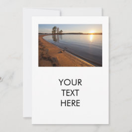 Landschaftlicher Sonnenuntergang Blick auf den Nor Dankeskarte