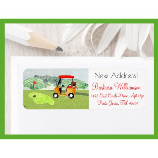 Landschaftlicher Spaß Golf Cart - Neue Adressrückg