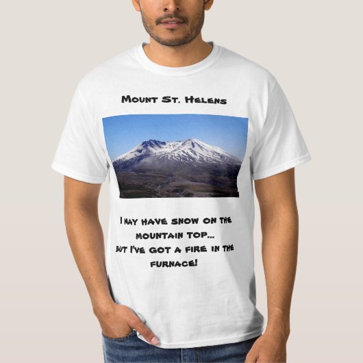 Landschaftlicher St. Helens T - Shirt mit lustiger (Vorderseite)