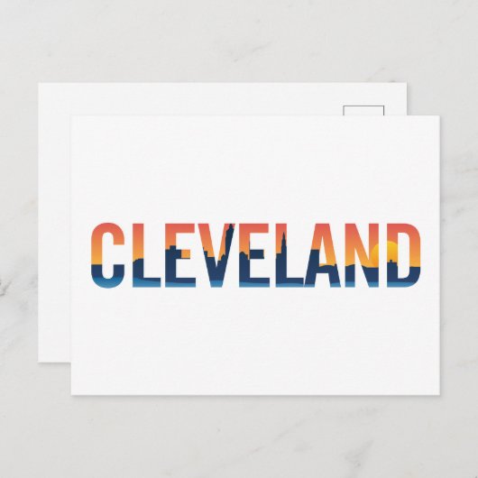 Landschaftlicher Stadtblick | Cleveland, Ohio Postkarte (Vorne/Hinten)