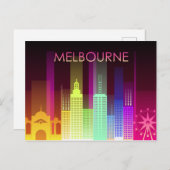 Landschaftlicher Stadtblick | Melbourne, Australie Postkarte (Vorne/Hinten)