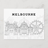 Landschaftlicher Stadtblick | Melbourne, Australie Postkarte (Vorderseite)