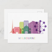 Landschaftlicher Stadtblick | Melbourne, Australie Postkarte (Vorne/Hinten)