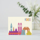 Landschaftlicher Stadtblick | Mumbai, Indien Postkarte (Stehend Vorderseite)