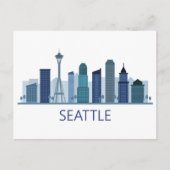 Landschaftlicher Stadtblick | Seattle, Washington Postkarte (Vorderseite)