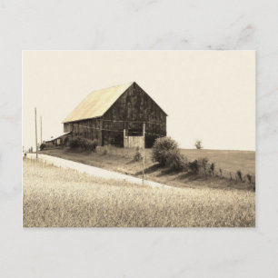 landschaftlicher Stall Missouri Postkarte