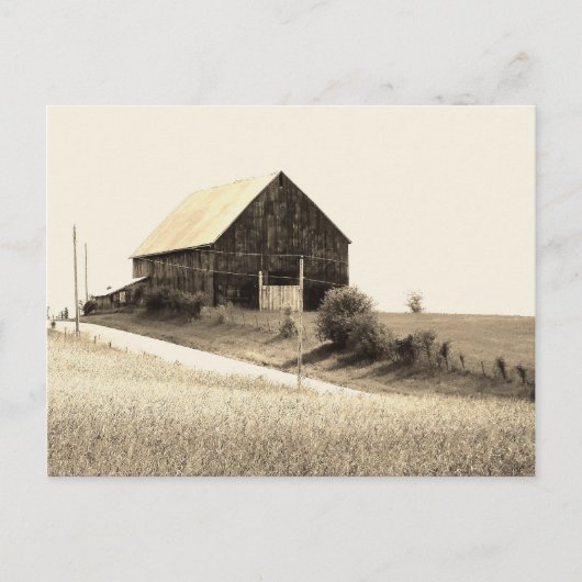 landschaftlicher Stall Missouri Postkarte (Vorderseite)