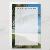 Landschaftlicher Strand, Briefpapier (Vorne/Hinten)