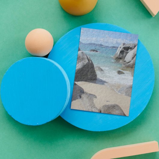 Landschaftlicher Strand in den Bädern der Jungfrau Puzzle