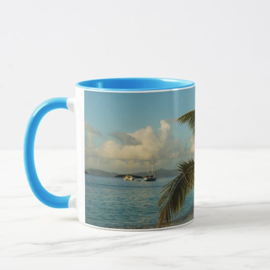 landschaftlicher Strand Tasse (Links)