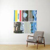 Landschaftlicher Strand und Wüste Aruba Wandteppich (Beispiel (Horizontal))