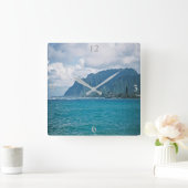 Landschaftlicher Strandurlaub Stilvolle Uhr (Zuhause)