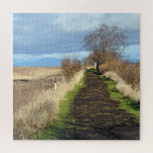 Landschaftlicher Sumpfweg Puzzle