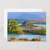 Landschaftlicher Tekapo-See Postkarte (Vorne/Hinten)