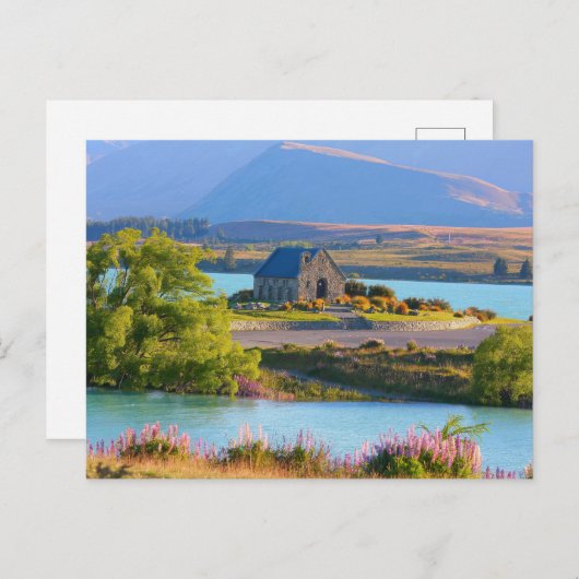 Landschaftlicher Tekapo-See Postkarte (Vorne/Hinten)