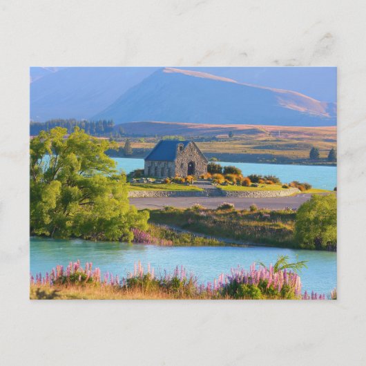 Landschaftlicher Tekapo-See Postkarte (Vorderseite)