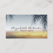 Landschaftlicher Tropical Beach Travel Agent Visitenkarte (Vorderseite)