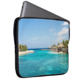 Landschaftlicher tropischer Strand mit Foto aus St Laptopschutzhülle (Vorne Rechts)