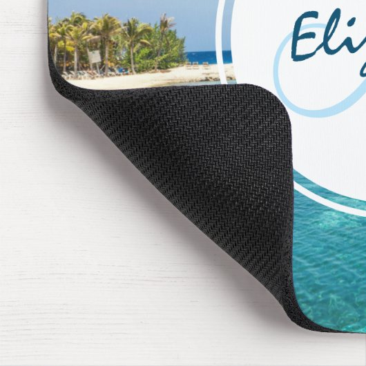 Landschaftlicher tropischer Strand mit Foto aus St Mousepad (Ecke)