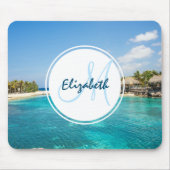 Landschaftlicher tropischer Strand mit Foto aus St Mousepad (Vorne)