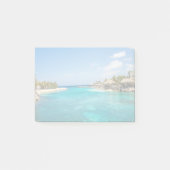 Landschaftlicher tropischer Strand mit Foto aus St Post-it Klebezettel (Vorderseite)