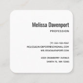 Landschaftlicher tropischer Strand mit Foto aus St Quadratische Visitenkarte (Rückseite)