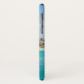 Landschaftlicher tropischer Strand mit Strohhütten Case-Mate iPhone Hülle (Hinten/Links)