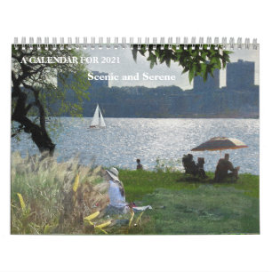 Landschaftlicher und serener Wall-Kalender für 20 Kalender